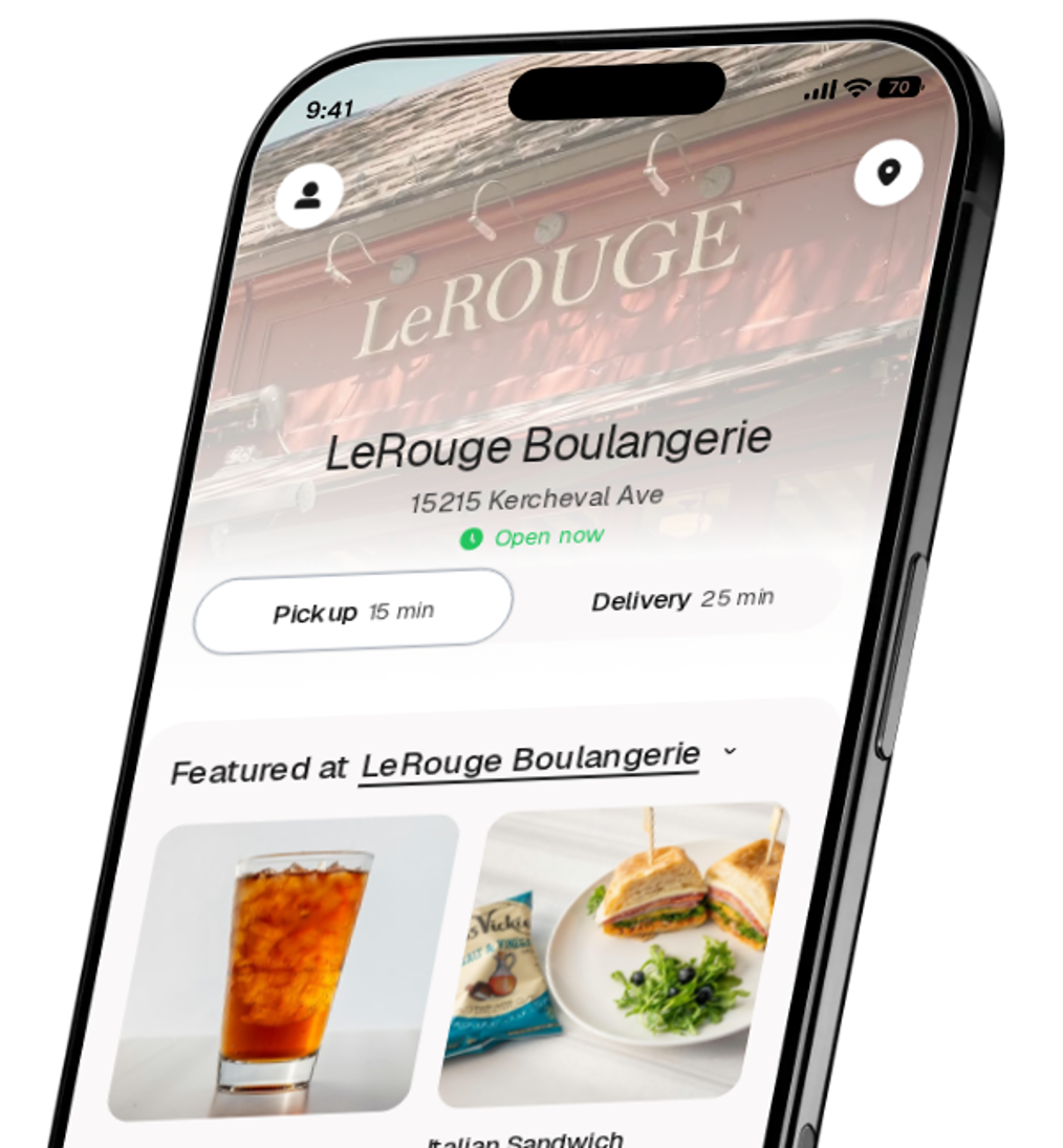 LeRouge Boulangerie app preview